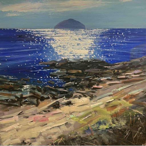'Warm Coastal Path, Ailsa Craig'.