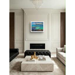 Turquoise Waters, Portencross and Arran in room.jpg