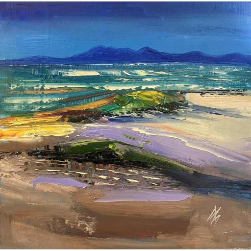 Seamill Beach and Arran