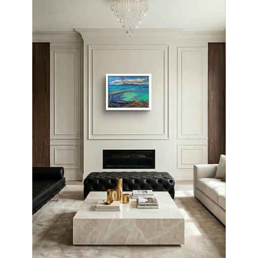 Turquoise Waters, Portencross and Arran in room.jpg