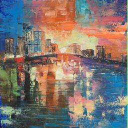 Glasgow Ablaze – The Squinty Bridge by Michael Murphy    y