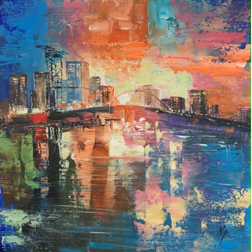 Glasgow Ablaze – The Squinty Bridge by Michael Murphy    y
