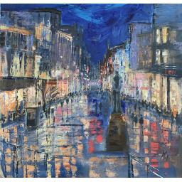 A Feeling for Buchanan Street by Michael Murphy, showing rain-washed Buchanan Street in Glasgow 