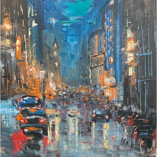 Moonlit Reflections, St Vincent Street by Michael Murphy
